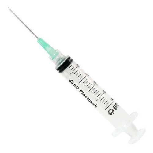 JERINGA 5 mL. (Plastipak) c/AGUJA 21Gx32mm. c/1 Pza.