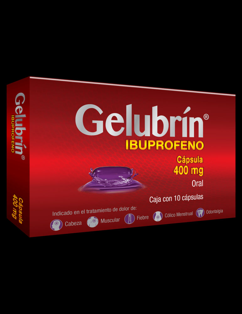 GELUBRÍN c/10 CAPS. 400 MG.