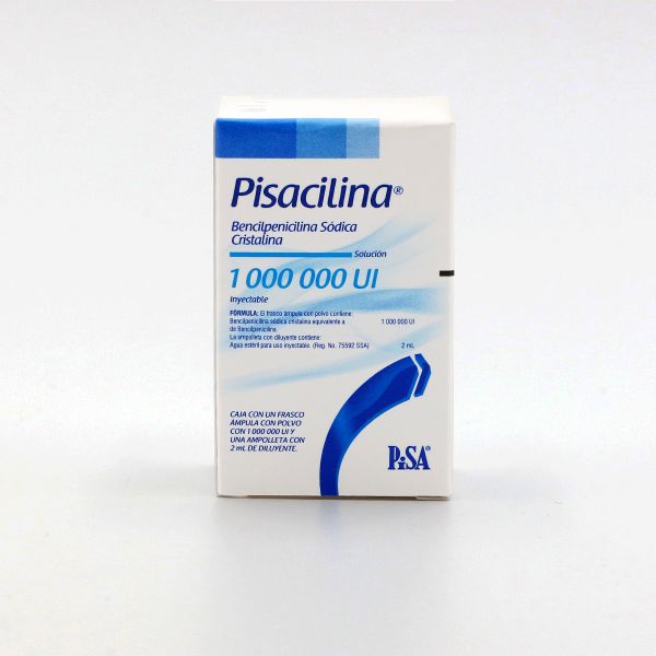 PISACILINA Sol. Iny. c/1 FCO. AMP. 1´000,000 UI/2 ML.