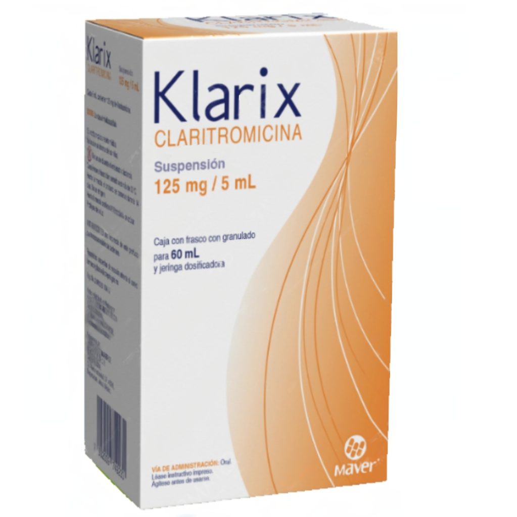 KLARIX SUSP. Fco. 60 ML. 125 MG/5 ML.