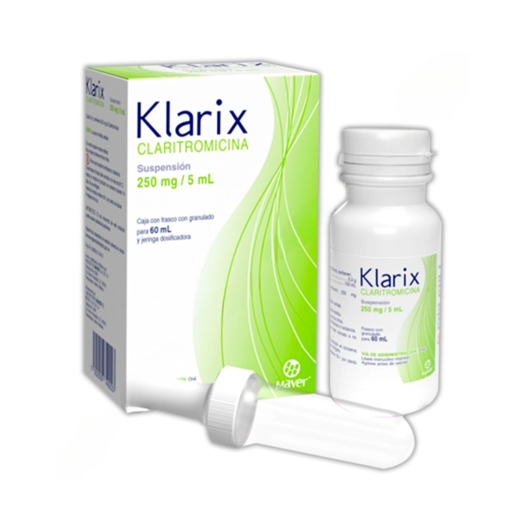 KLARIX SUSP. Fco. 60 ML. 250 MG/5 ML.