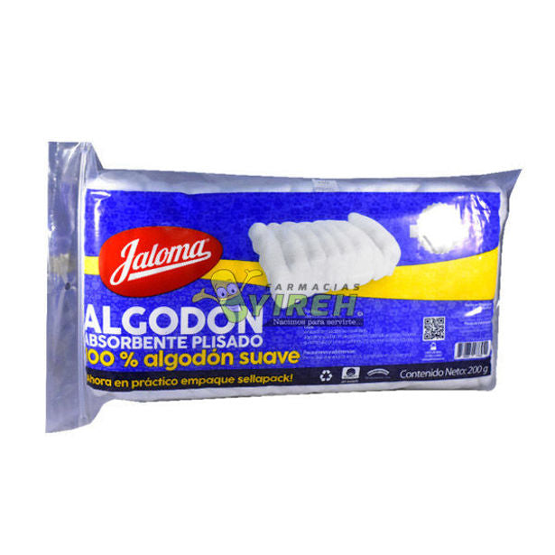 ALGODON ABSORBENTE PLISADO (Jaloma) Bolsa c/200 G.