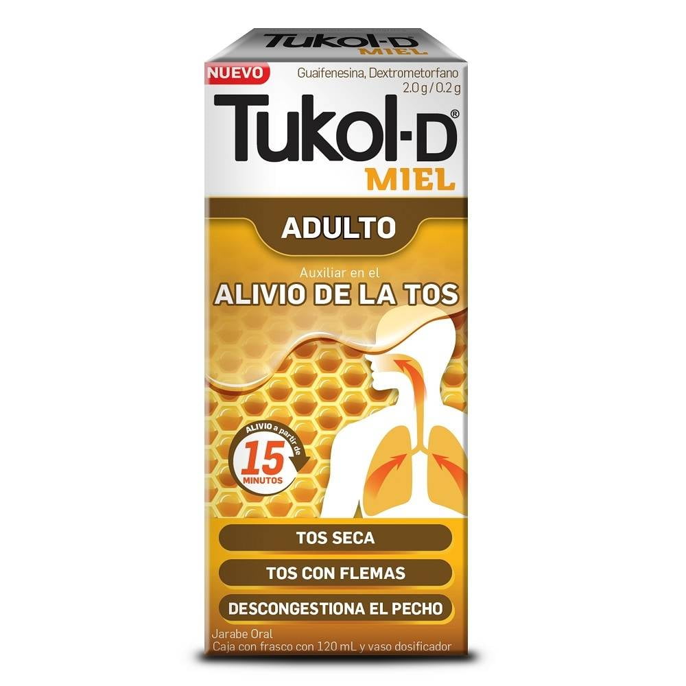 TUKOL-D Miel JARABE ADULTO Fco. 120 ML. 2.0-0.2 G/100 ML.