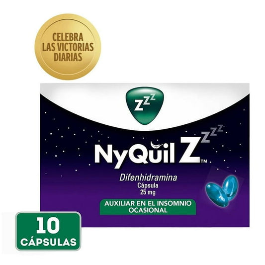 NYQUIL Z c/10 CAPS. 25 MG.