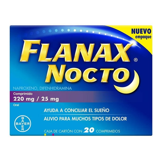 FLANAX NOCTO c/20 COMPS. 220/25 MG.