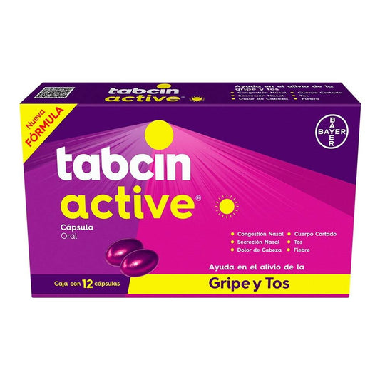 TABCIN ACTIVE c/12 CAPS. 325/5/10/2 MG.