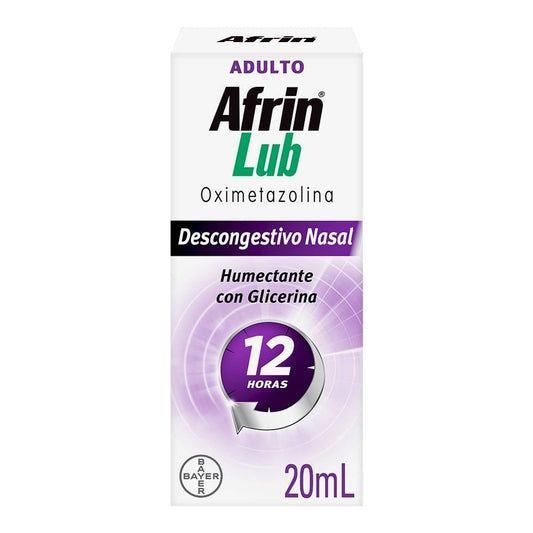 AFRIN LUB Sol. Nasal 0.050% 12 HRS. ADULTO Fco. Atomizador 20 ML.