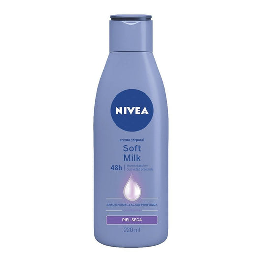 NIVEA Soft Milk 48H Crema Corporal PIEL SECA Fco. 220 ML.