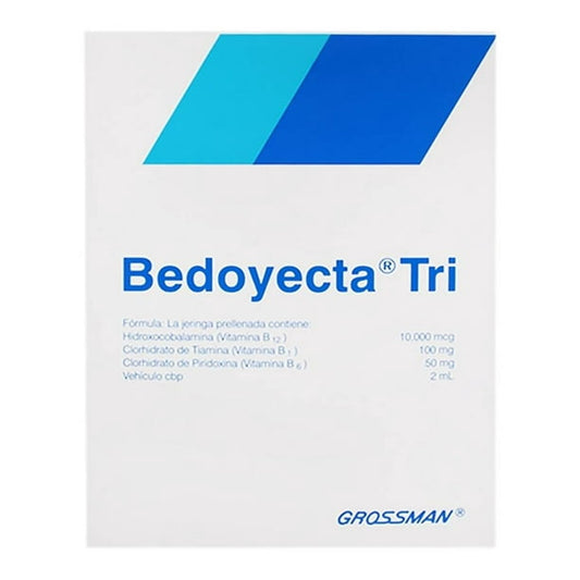 BEDOYECTA TRI Sol. Iny. c/1 JGA. Prellenada 100-50-10 MG/2 ML. (Tripack)