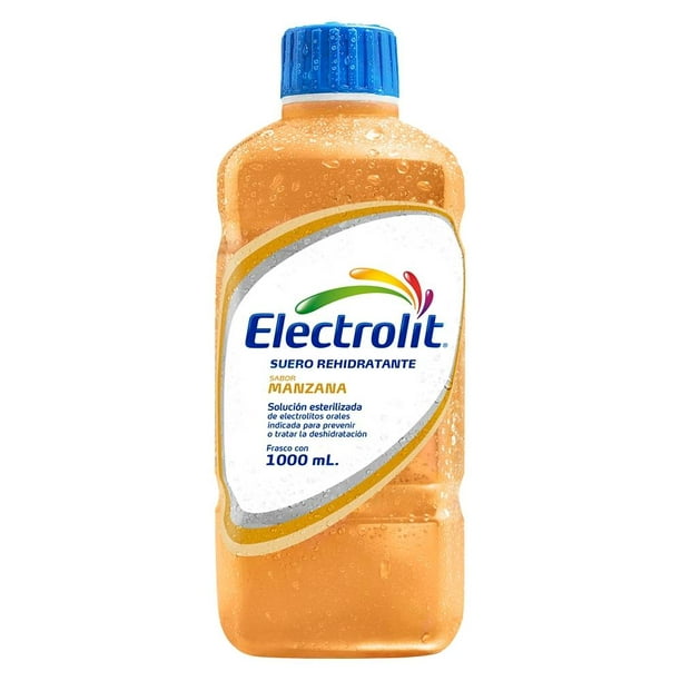 ELECTROLIT Suero Rehidratante SABOR MANZANA 1000 ML.