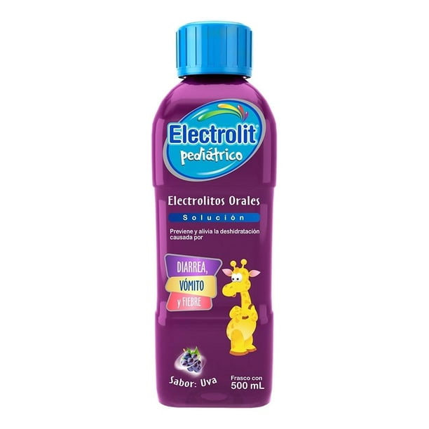 ELECTROLIT Pediátrico Suero Rehidratante SABOR UVA 500 ML.