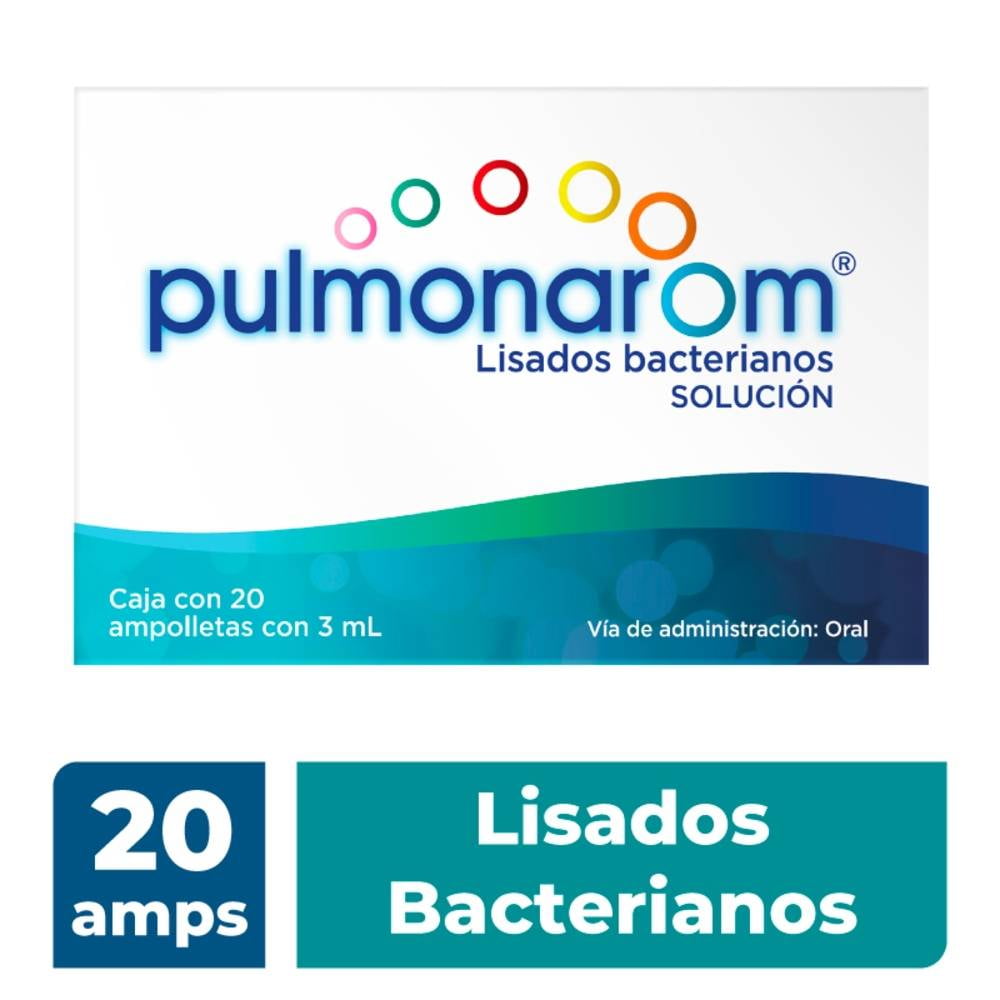 PULMONAROM Sol. Ingerible c/20 AMPTAS. 3 ML.