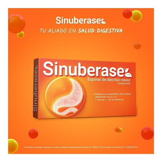 SINUBERASE SUSP. c/10 AMPTAS. 5 ML. 2 BILLONES UFC.