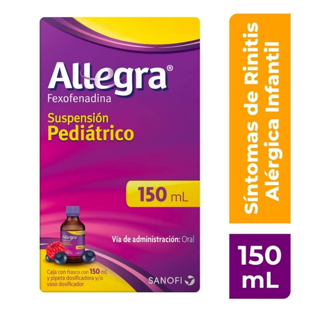 ALLEGRA SUSP. Pediátrico Fco. 150 ML. 600 MG/100 ML.