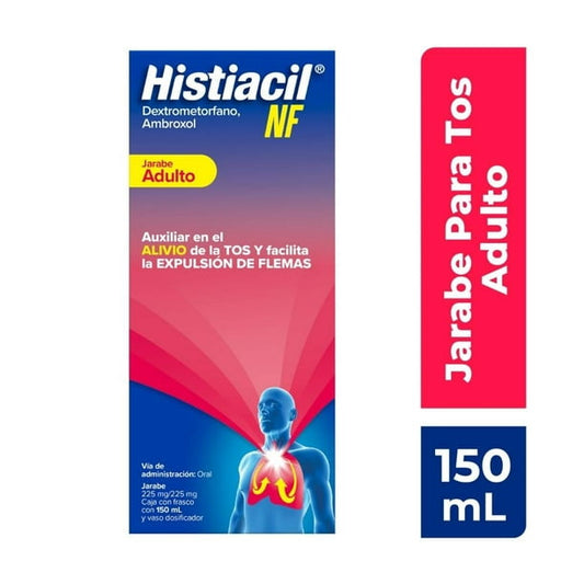 HISTIACIL NF JARABE Adulto Fco. 150 ML. 225-225 MG/100 ML.