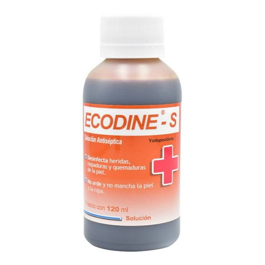 ECODINE-S Solución Antiséptica Tópica Fco. 120 ML. 10 G/100 ML.