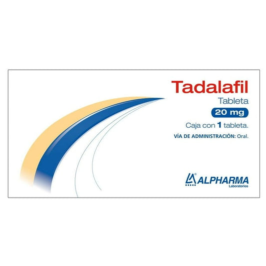 TADALAFIL (Alpharma) c/1 TABLETA 20 MG.