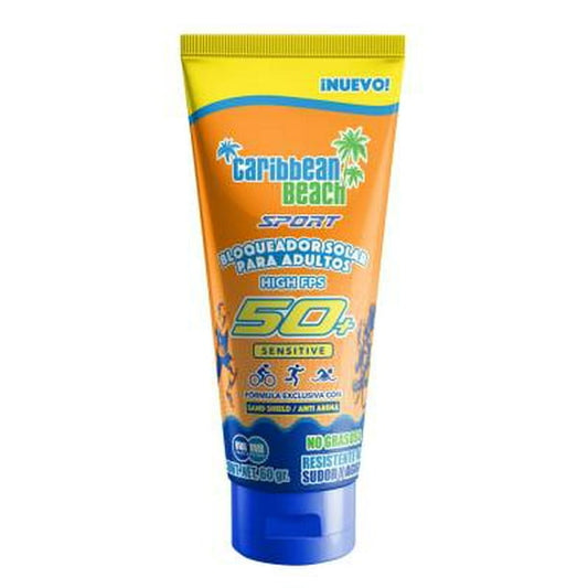 BLOQUEADOR SOLAR (C.Beach) Adultos SPORT 50+ Crema Tubo c/ 60 G.