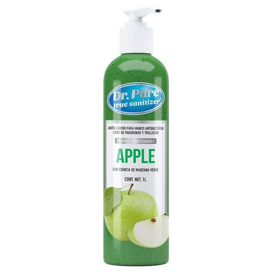 JABON LIQUIDO ANTIBACTERIAL p/MANOS Aroma Mna. Verde (Dr. Pure) Fco. c/500 ML.