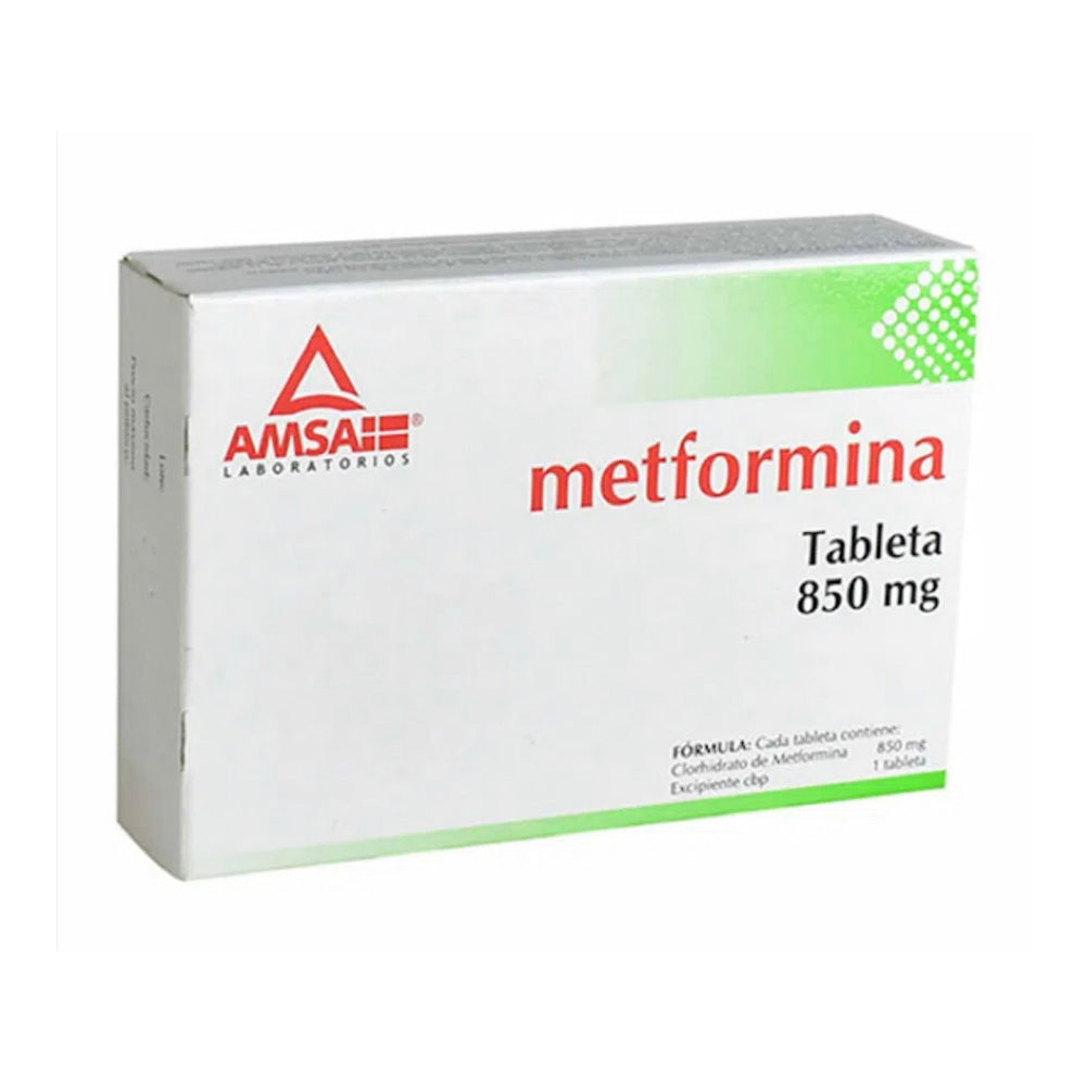 METFORMINA (Amsa) c/30 TABS. 850 MG.