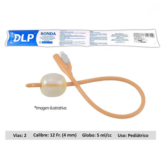 SONDA FOLEY de LATEX (DLP) 2V/GLB 5/Cal. 12 Fr. c/1 Pza.