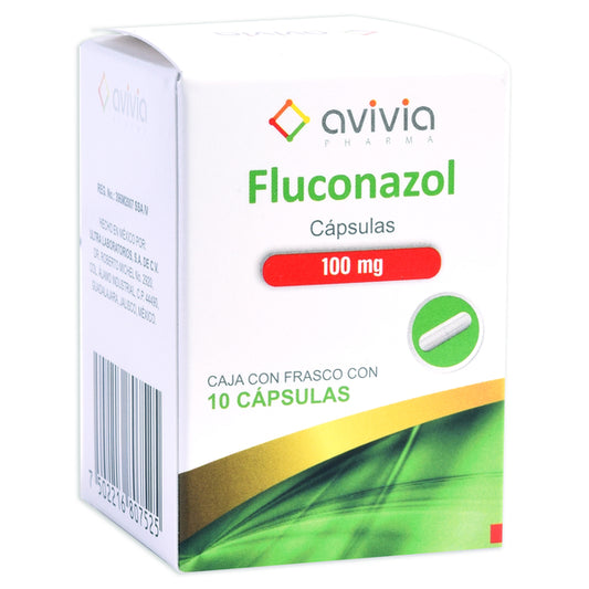 FLUCONAZOL (Avivia) c/10 CAPS. 100 MG.