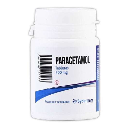 PARACETAMOL (Sydenham) c/20 TABS. 500 MG.