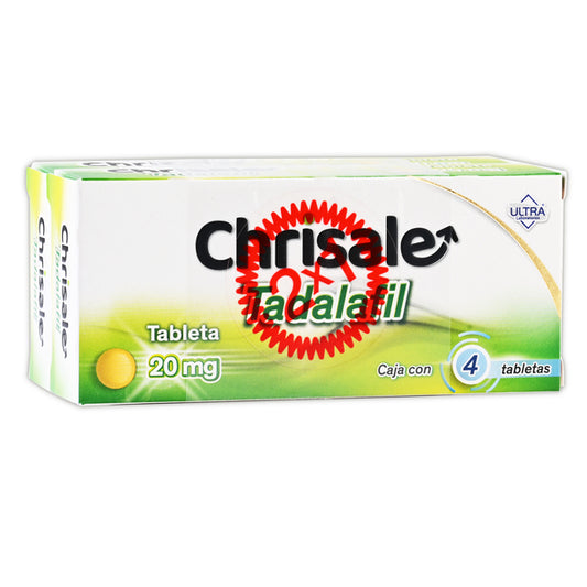 CHRISALE c/4 TABS. 20 MG. (Oferta 2x1)