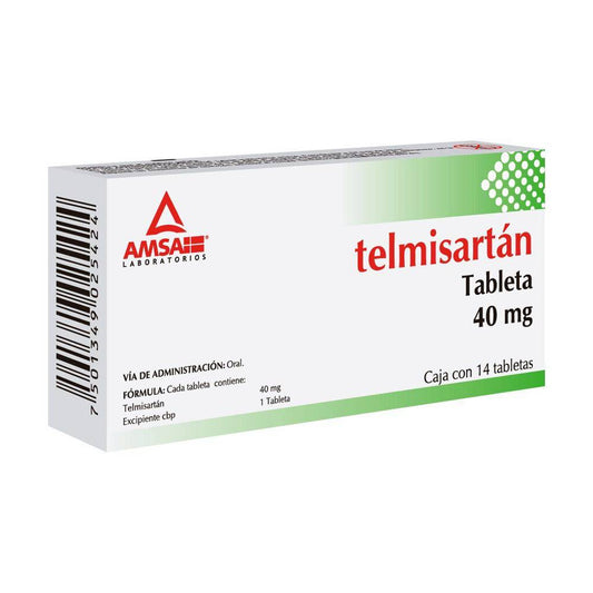 TELMISARTÁN (Amsa) c/14 TABS. 40 MG.