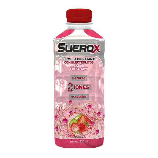 SUEROX 8 IONES Bebida Hidratante SABOR FRESA-KIWI 630 ML.