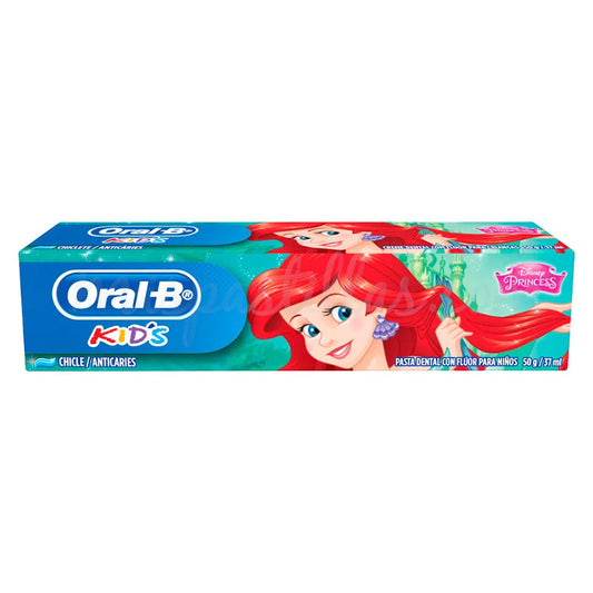 ORAL-B KID´S "PRINCESS" Pasta Dental Sabor Chicle Tubo 50G/37ML.