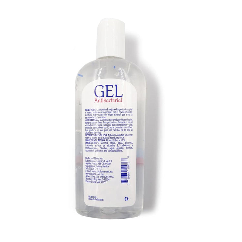 GEL ANTISÉPTICO p/MANOS c/VITAMINA-E (Jaloma) Fco. 250 ML.