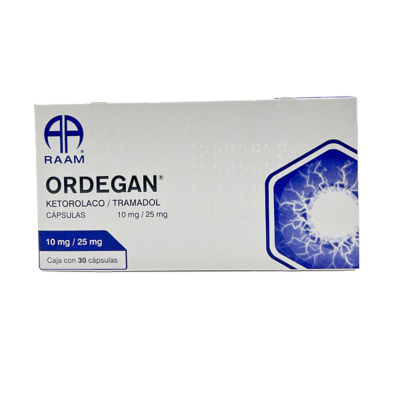 ORDEGAN c/30 CAPS. 10/25 MG.