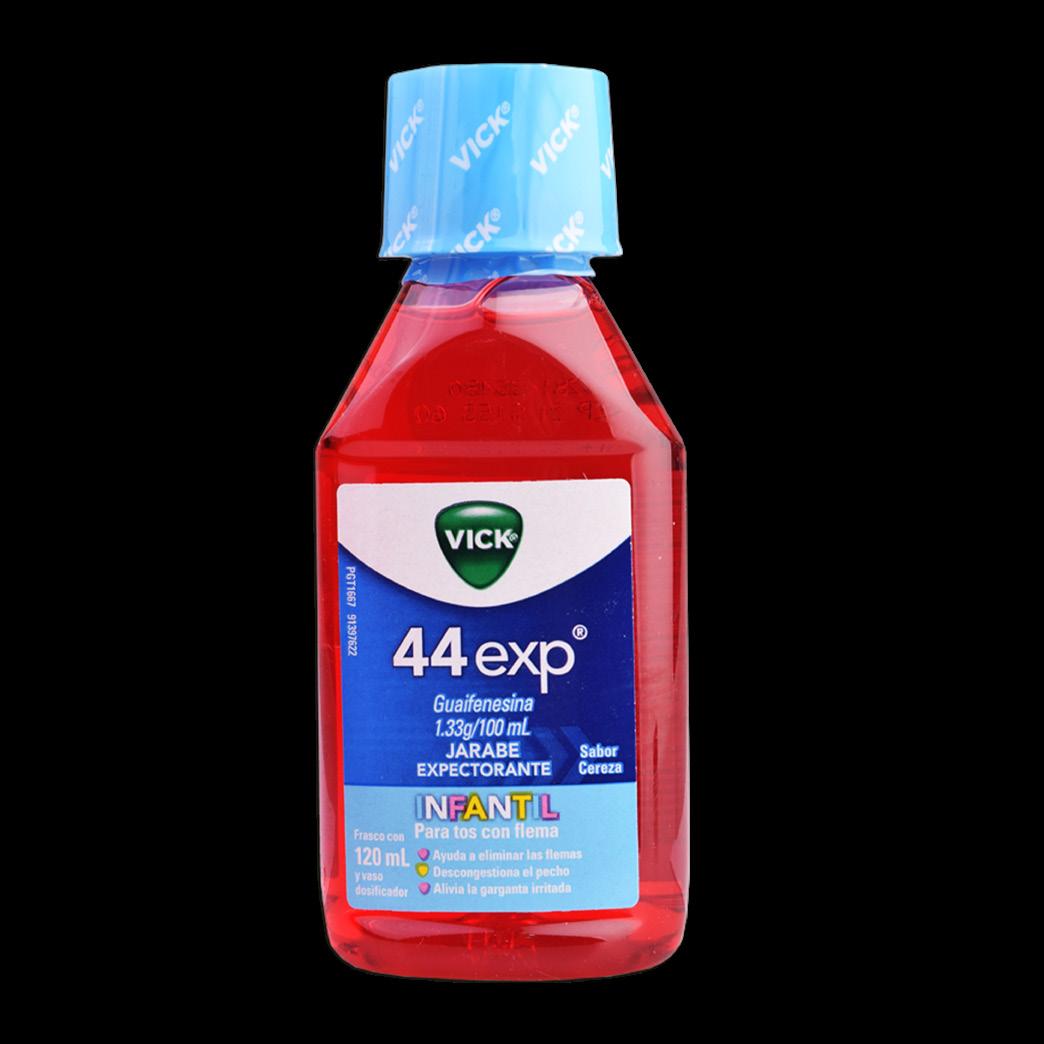 VICK 44 exp JARABE INFANTIL Sab. Cereza Fco. 120 ML. 1.33 G/100 ML.