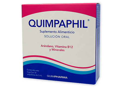 QUIMPAPHIL SOLUCIÓN Oral c/10 AMPTAS. 5 ML.