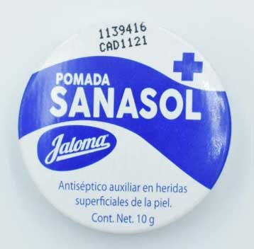 SANASOL POMADA Lata c/10 G.