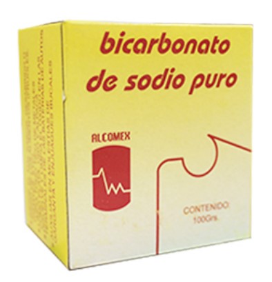 BICARBONATO de SODIO PURO (Alcomex) Cja. c/100 G.