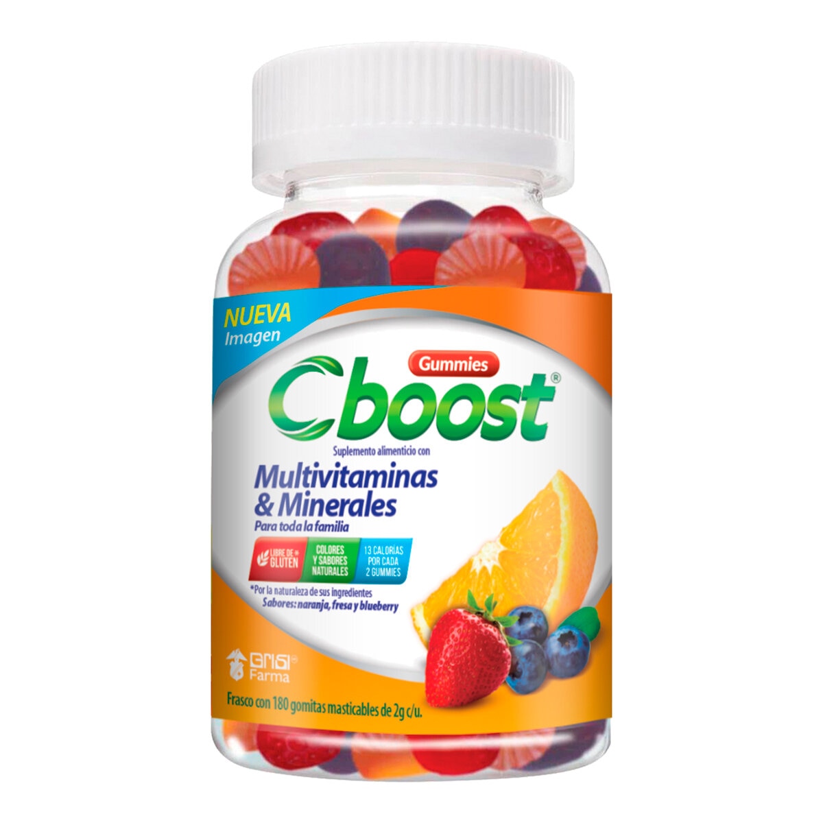 C-BOOST (Multivitaminas y Minerales P.T.FAM.) Fco. c/90 GOMITAS 2 G.