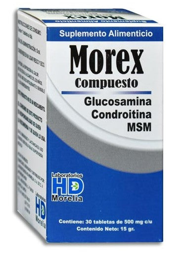 MOREX Compuesto c/30 TABS. 500 MG.