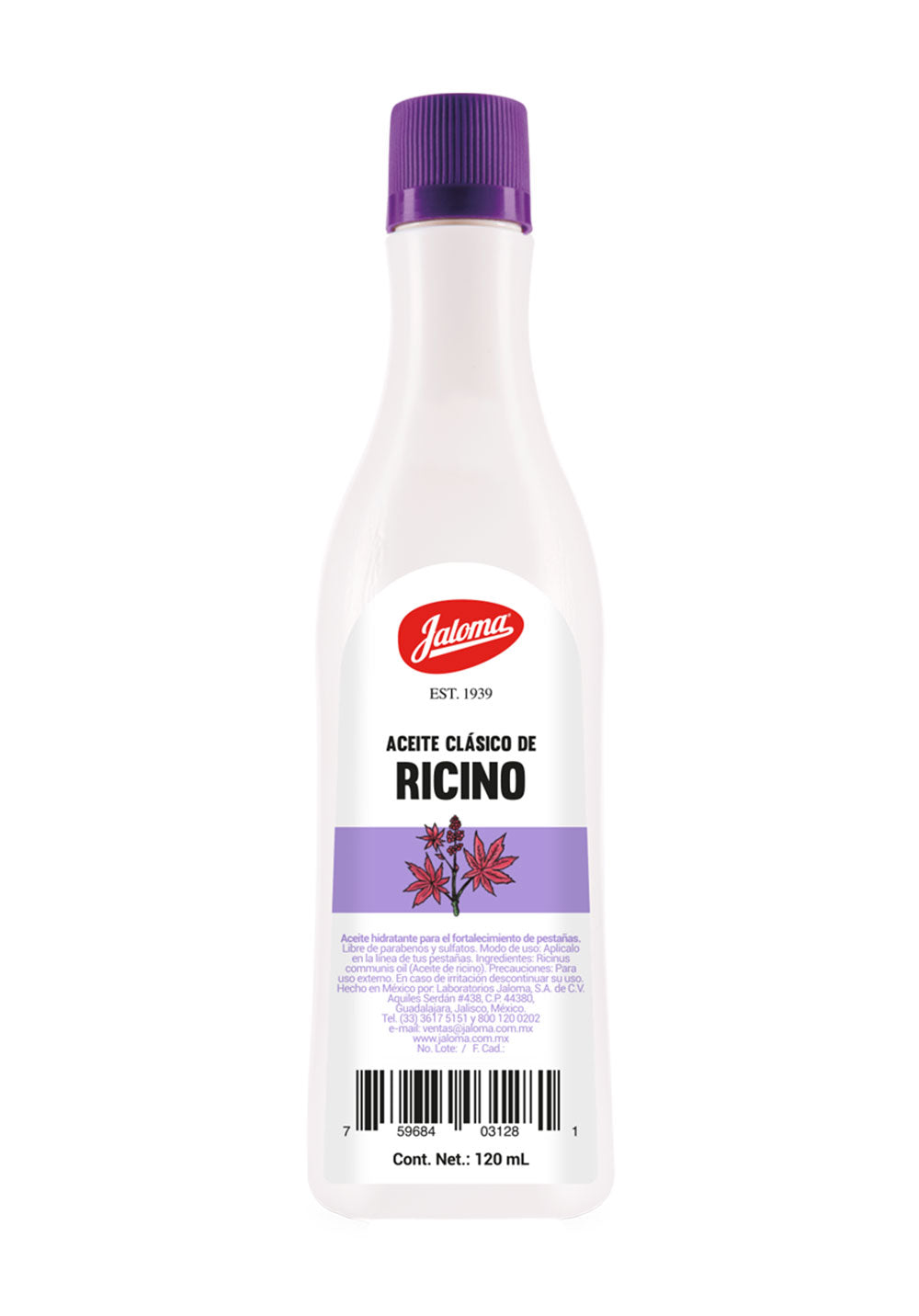 ACEITE de RICINO Clásico (Jaloma) Fco. 120 ML.