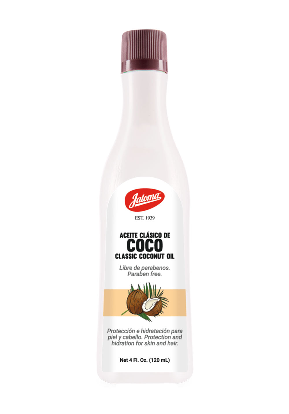 ACEITE de COCO Clásico (Jaloma) Fco. 120 ML.