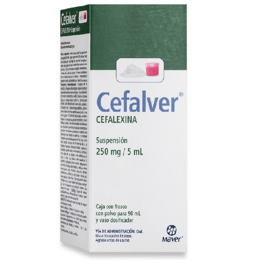 CEFALVER SUSP. Fco. 90 ML. 250 MG/5 ML.