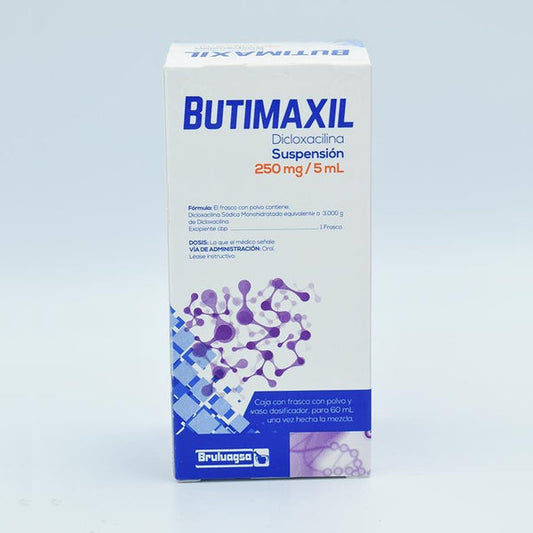 BUTIMAXIL SUSP. Fco. 60 ML. 250 MG/5 ML.