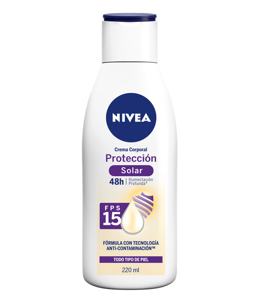 NIVEA PROTECCION SOLAR Crema Corporal FPS 15 Fco. 220 ML.