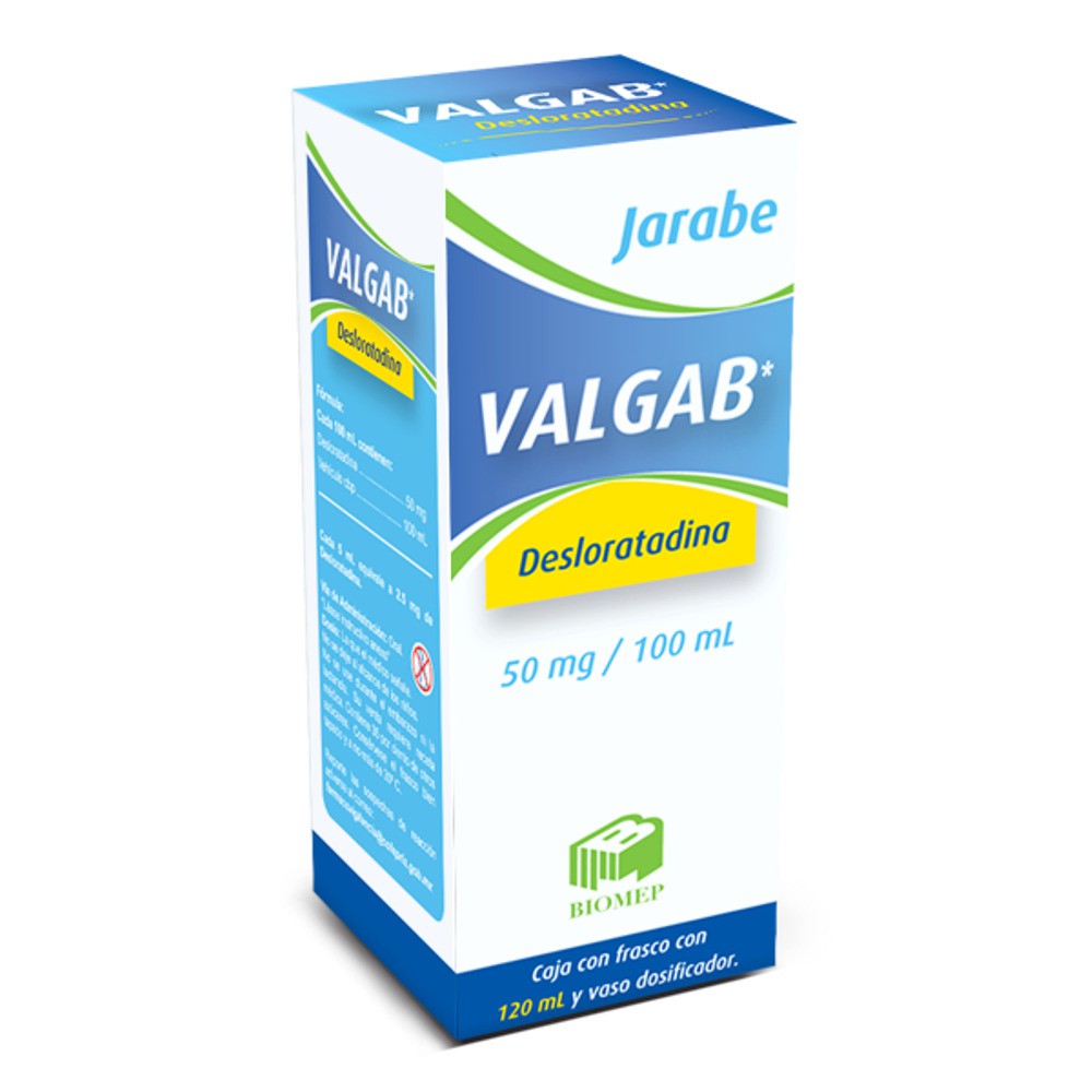 VALGAB JARABE Fco. 120 ML. 50 MG/100 ML.