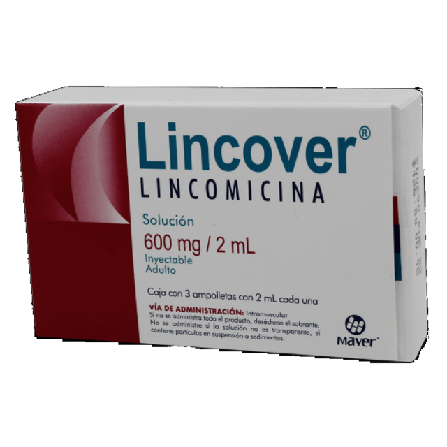 LINCOVER Sol. Iny. ADULTO c/3 AMPTAS. 600 MG/2 ML.