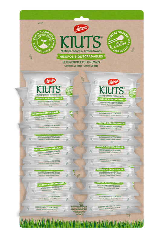 KIUTS MULTIAPLICADORES BIODEGRADABLES Cartera 20x20 Pzs.