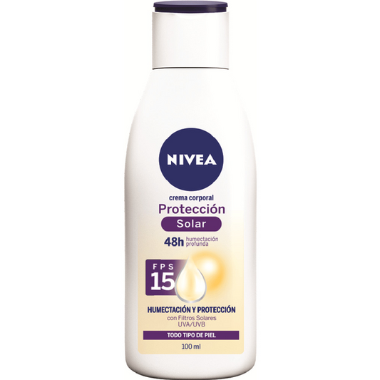 NIVEA PROTECCION SOLAR Crema Corporal FPS 15 Fco. 100 ML.