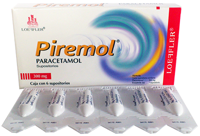 PIREMOL c/6 SUPOSITORIOS 300 MG.