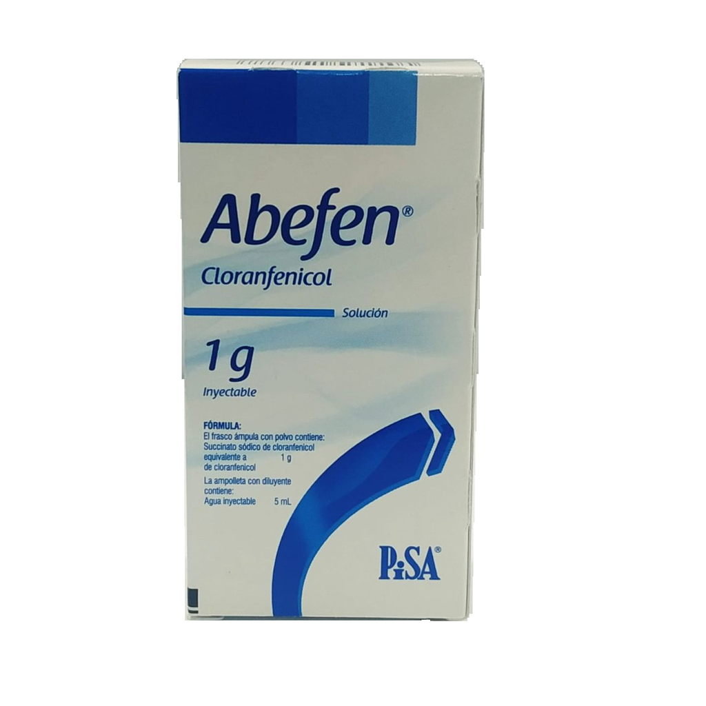 ABEFEN Sol. Iny. c/1 FCO. AMP. 1 G/5 ML.